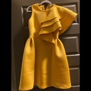 Yellow Ruffle Dress